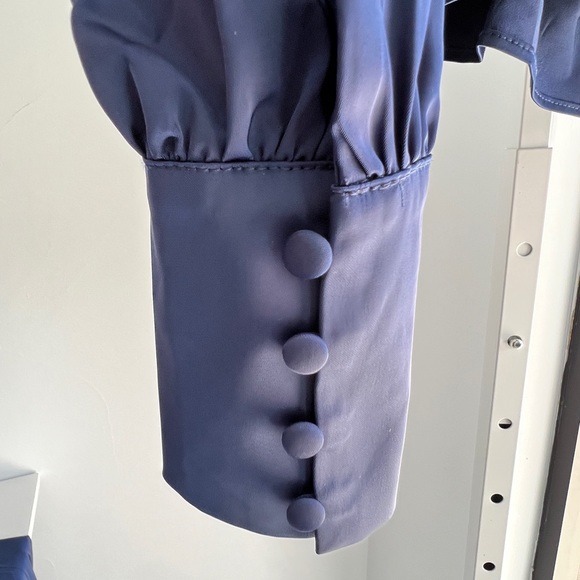 Jason Wu Satin Blouse - Navy - Sizes Small and XS - Picture 5 of 12